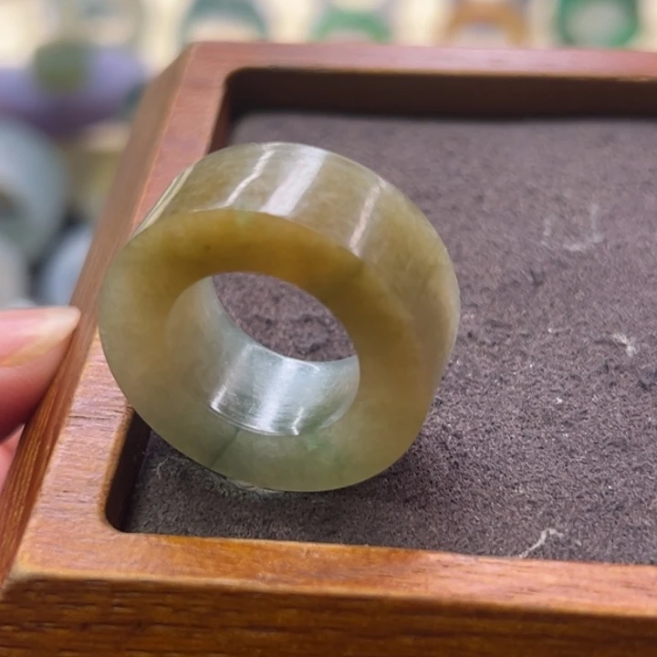 定制翡翠未镶嵌翡翠戒指11-22