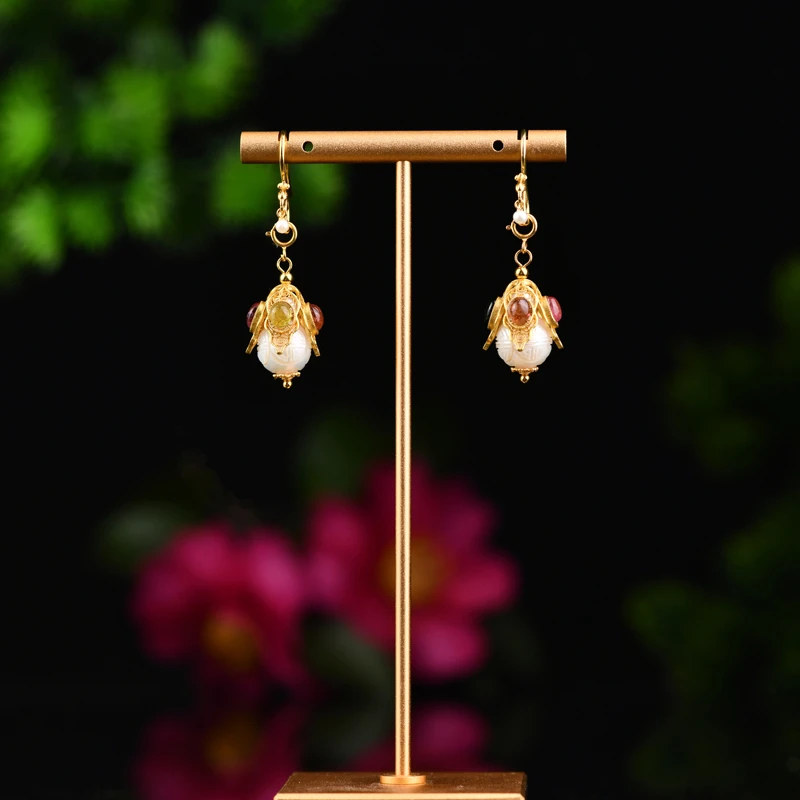 戊申堂【璀璨童话】珍珠耳饰 国风珠宝