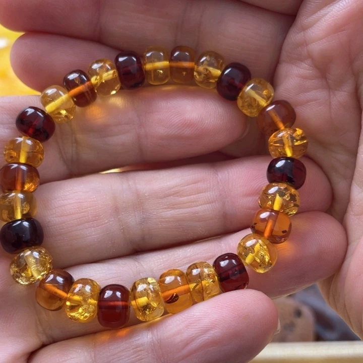 蜜蜡手串未镶嵌手串