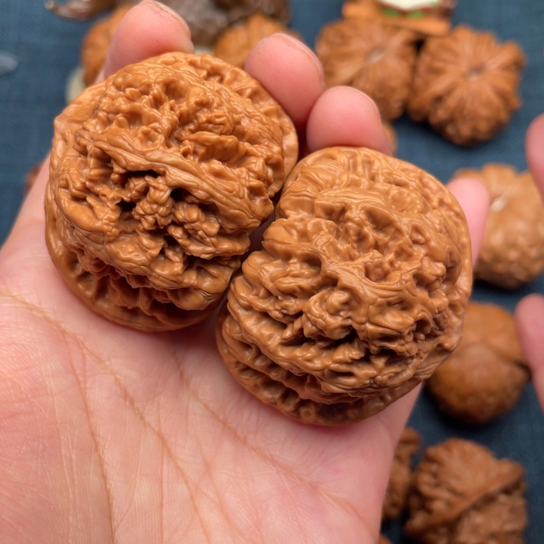 把件文玩核桃47精品矮桩粗筋全品