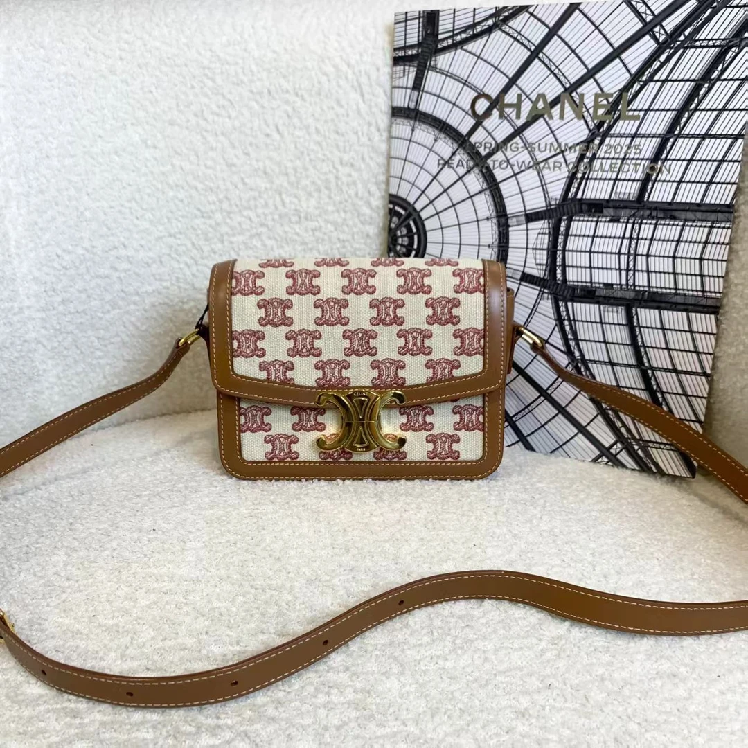 99新 Celine/思琳  壹臻/99新 Celine 凯旋门刺绣豆腐包 76702194