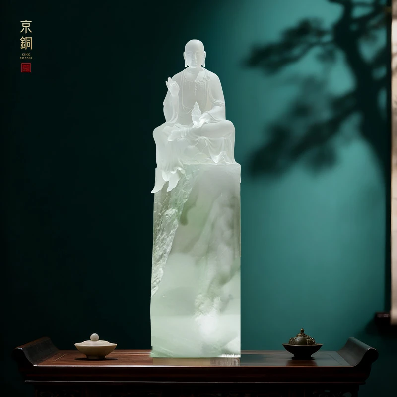 25年新款【方寸·静悟地藏】禅意琉璃摆件桌面茶桌新中式摆设创意