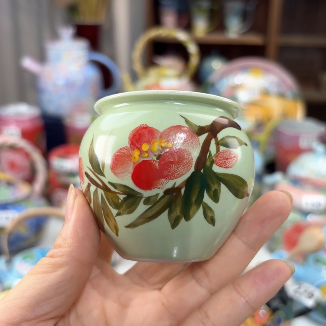 景德镇手绘高温釉下彩陶瓷茶具