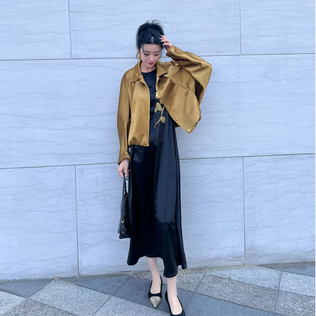 【庄喜儿Original】2025春季新款显瘦百搭时尚韩版短款外套HT0074