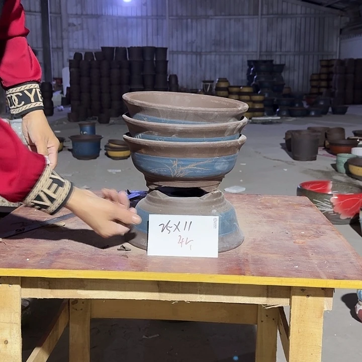 紫砂花盆手工制作13