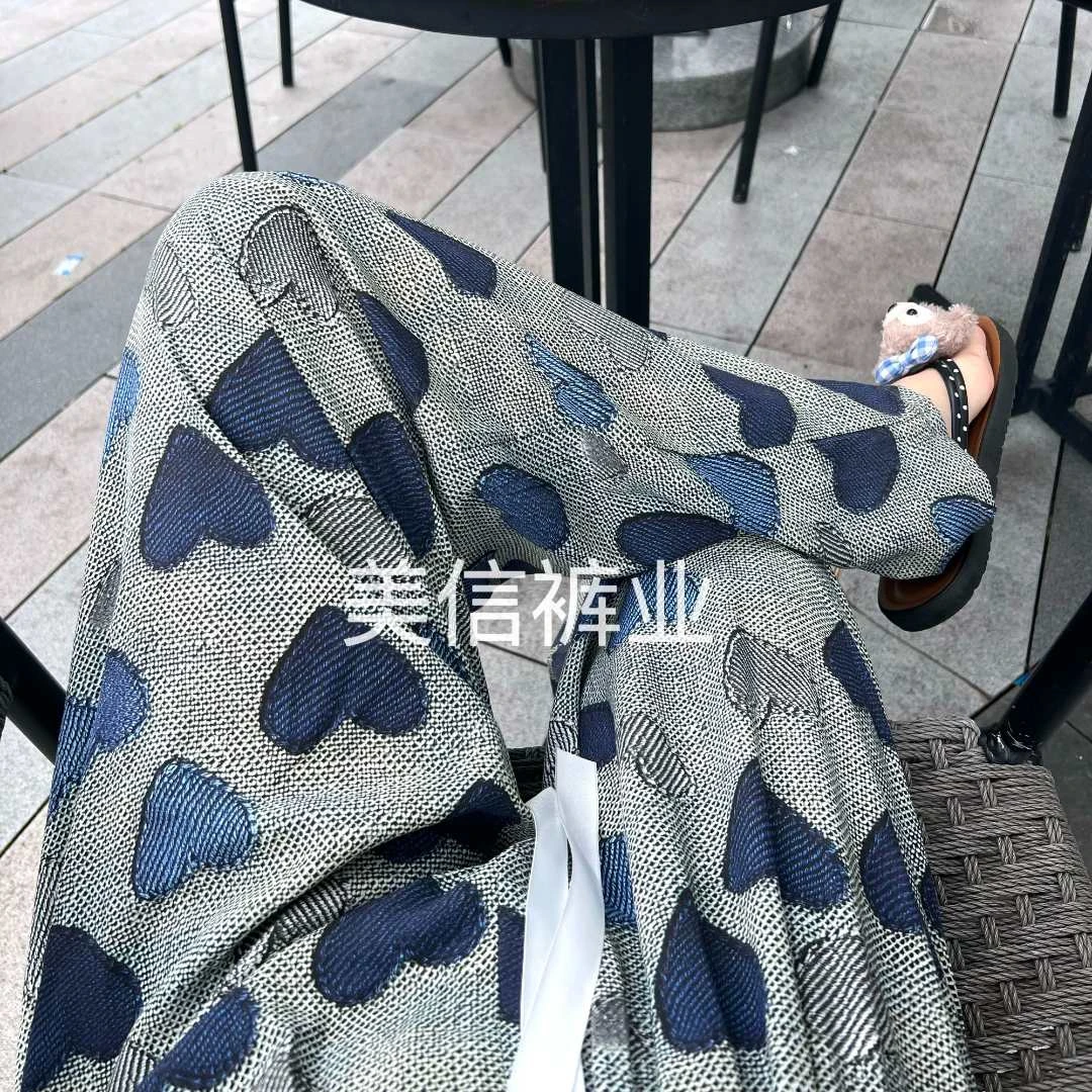 【秋秋专属】女士薄款春夏季居家人造棉绵绸睡裤沙滩九分加大码宽松