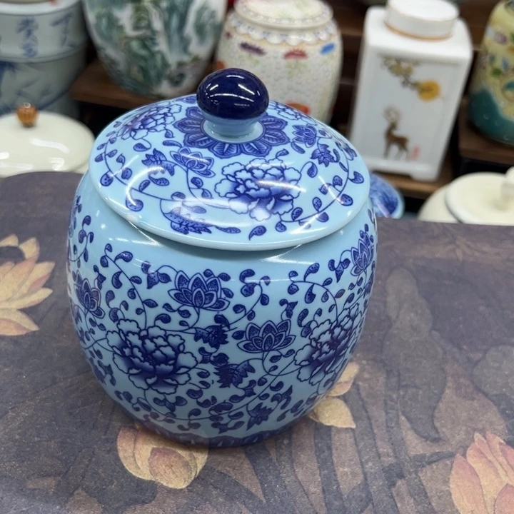 高端陶瓷茶叶密封罐