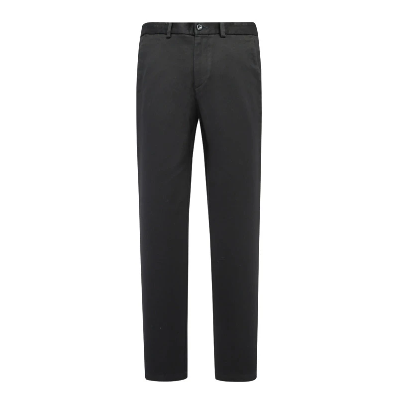 MY555美春秋款男式休闲裤 棉中腰修身商务休闲长裤 黑色