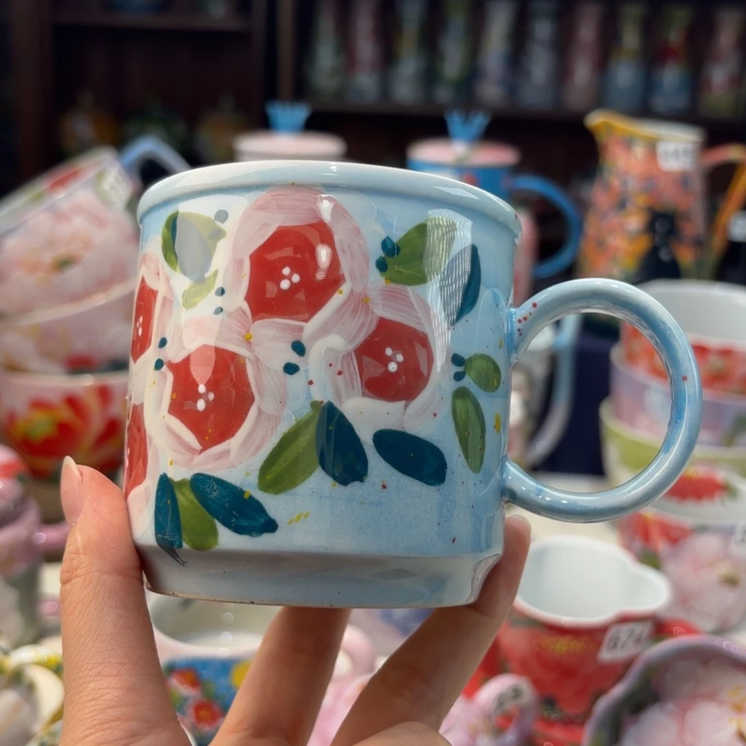 瓷片景德镇手绘高温釉下彩陶瓷茶具