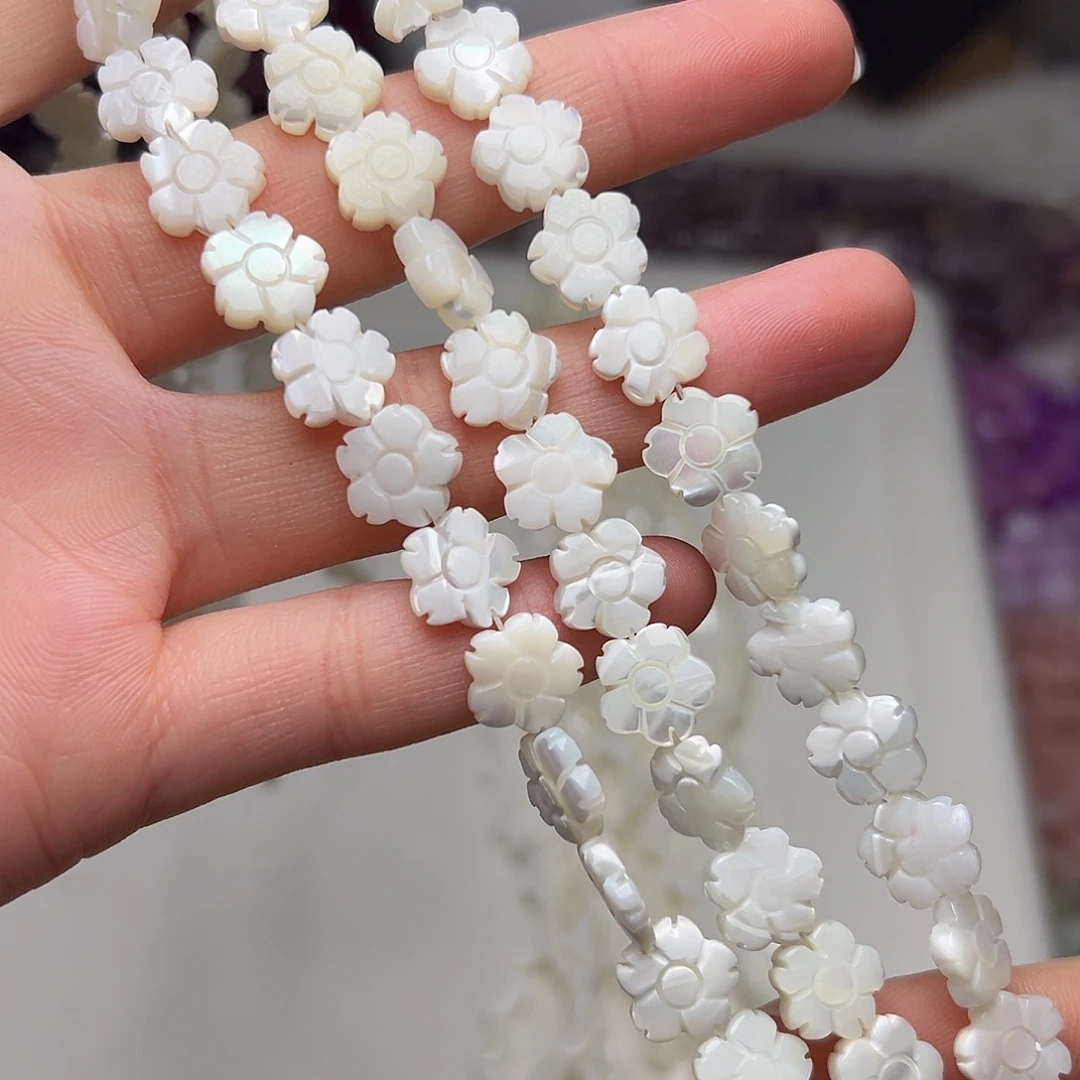 玛瑙/玉髓合金珠宝半成品I65。10.2mm天然老鱼骨双面精雕花一条