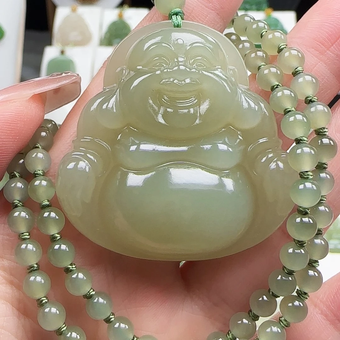 和田玉未镶嵌颈饰45