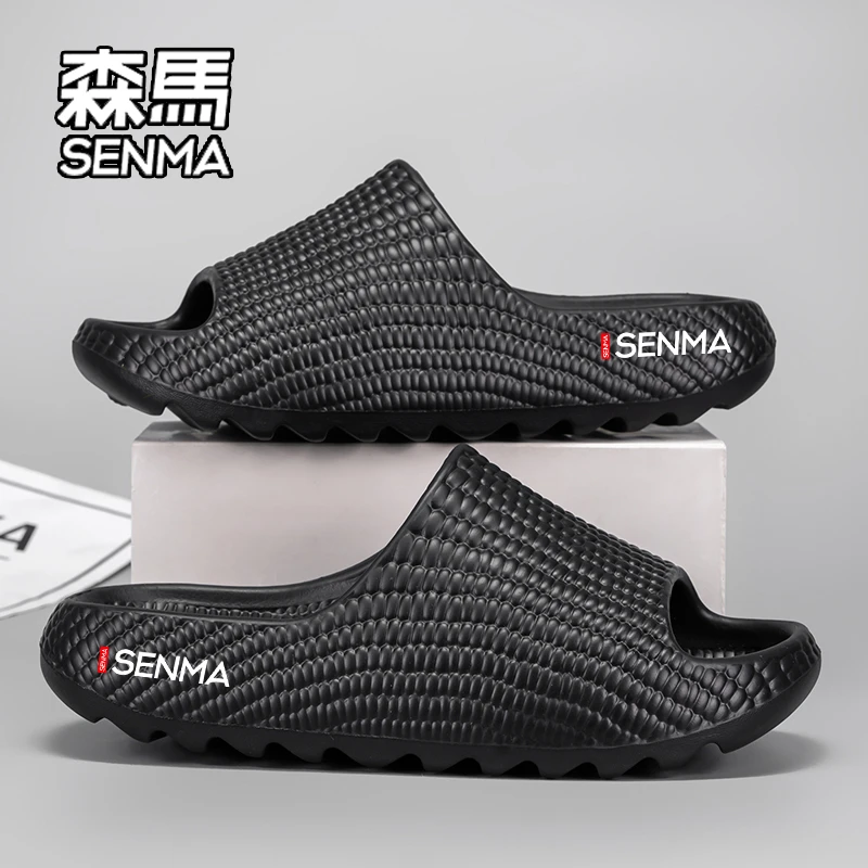 SENMA/森马拖鞋男款秋季外穿防滑轻便软底情侣室内居家厚底拖鞋女