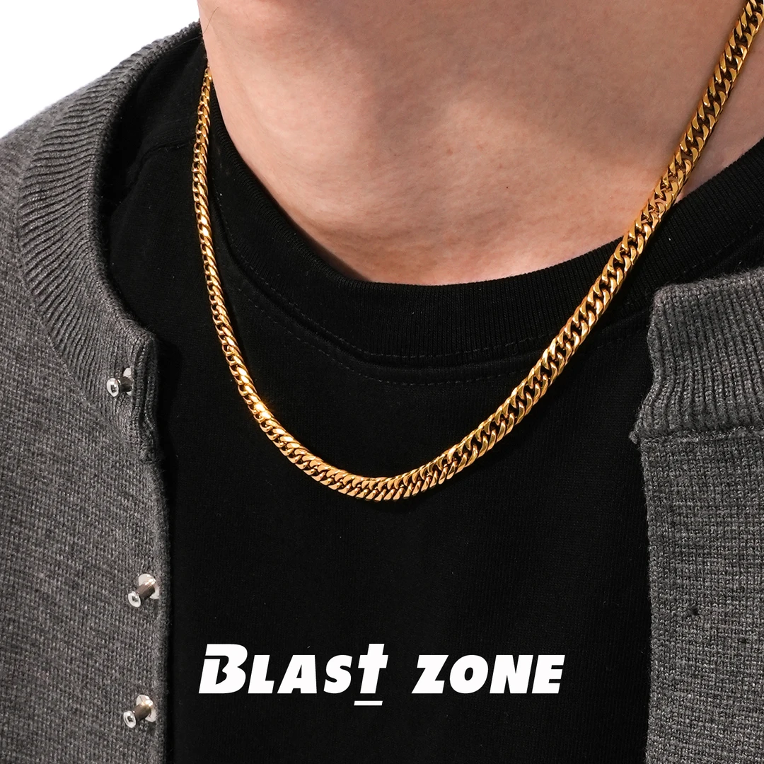 钛钢项链 5MM日本加密12面切喜平项链古巴链精致小众叠戴男女