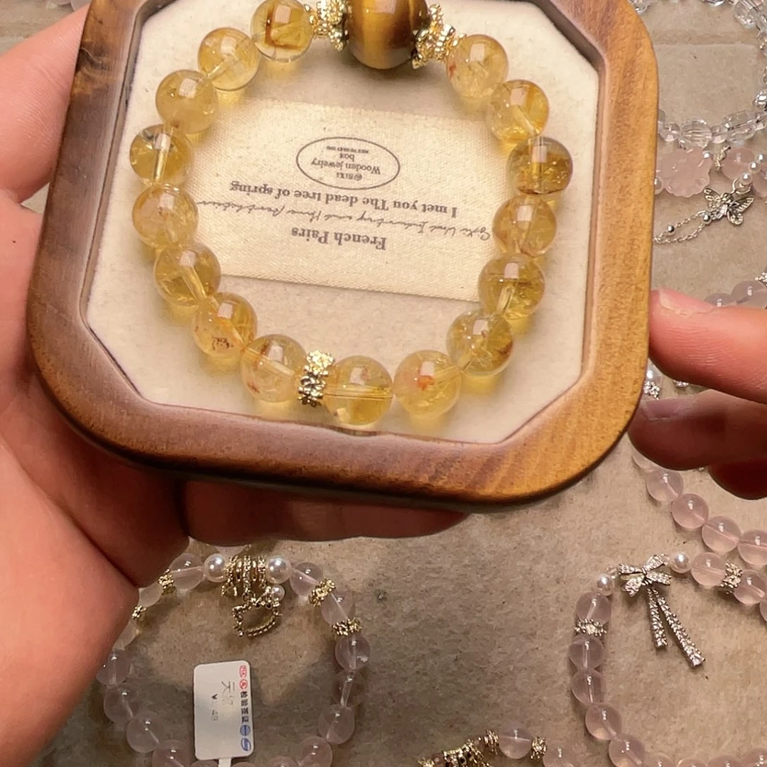 手绳未镶嵌水晶黄塔