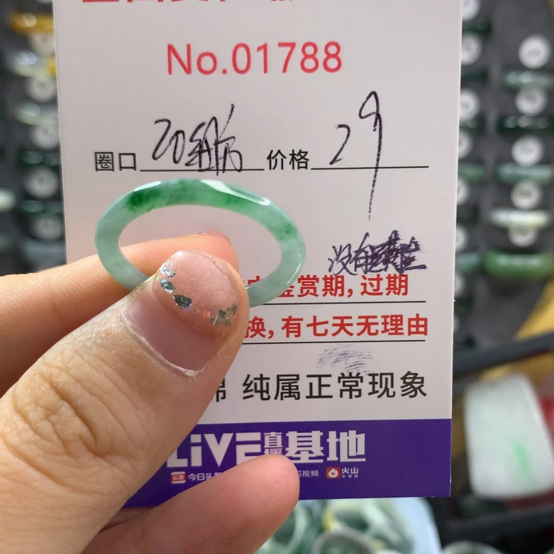 翡翠未镶嵌戒指天然翡翠