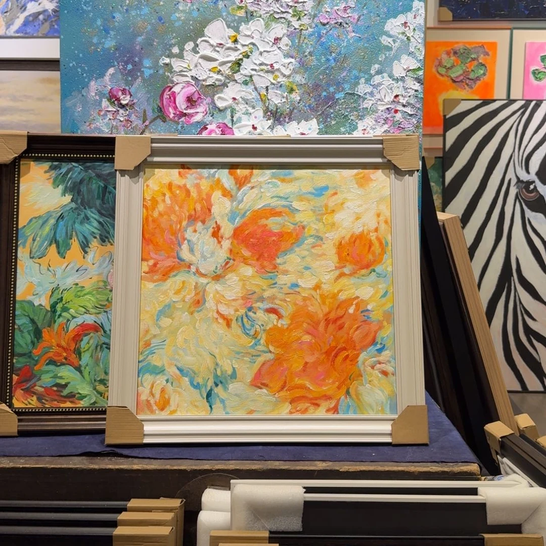 徐***-竖款纯手工油画作品