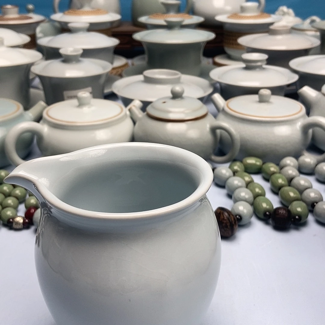 杯月白釉公道杯原矿原釉原产地