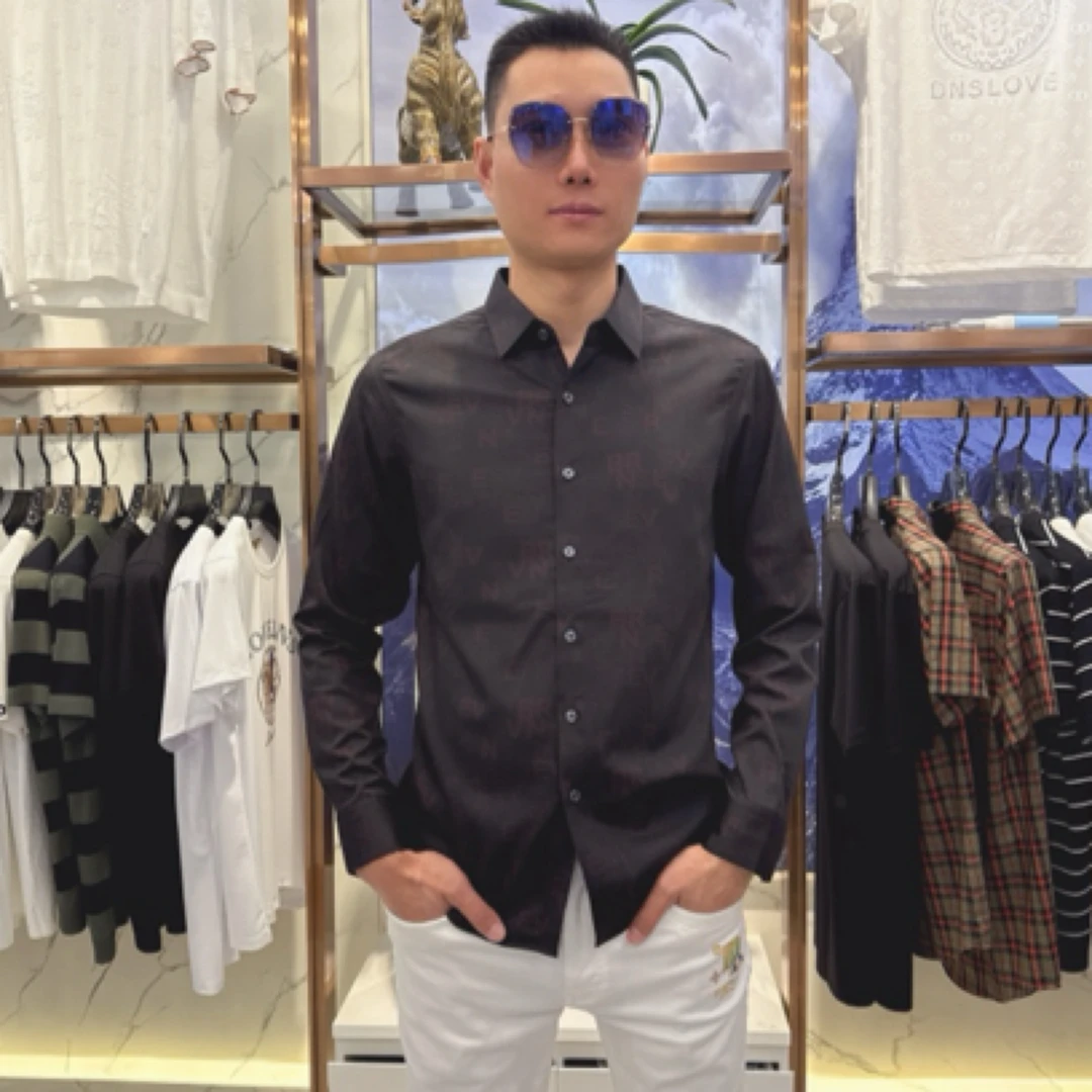 九狼谷82021新款男士纯色衬衫休闲时尚薄款修身百搭春夏适用