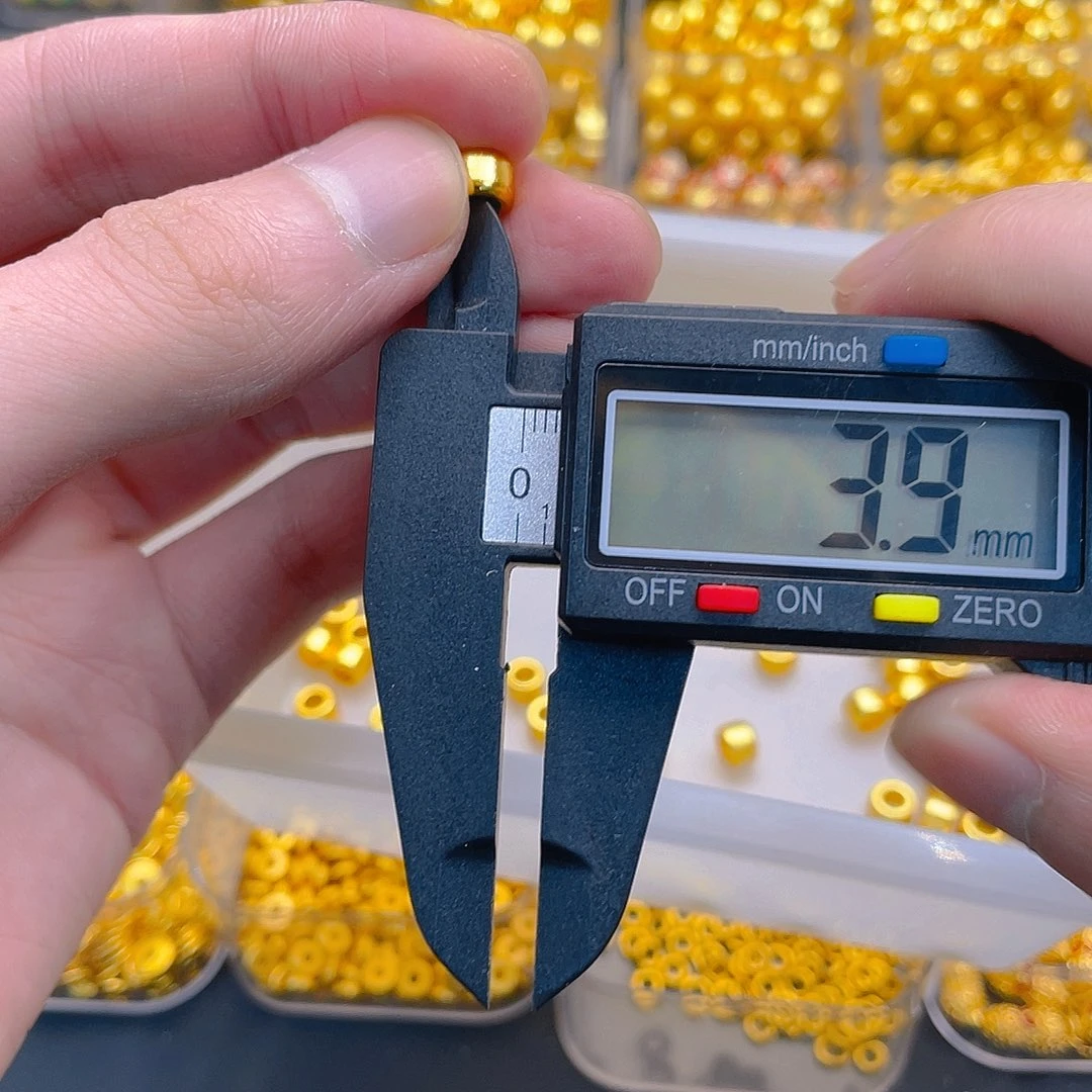 锆石铜合金老型桶珠5*7mm10个