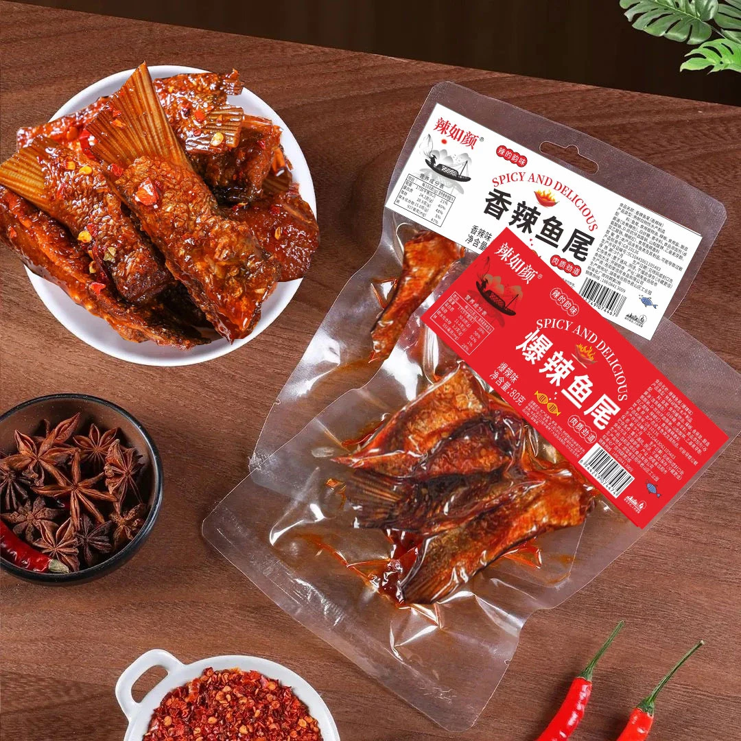 爆辣鱼尾香辣解馋有嚼劲湖南特产下酒下饭菜聚会过瘾休闲小零食