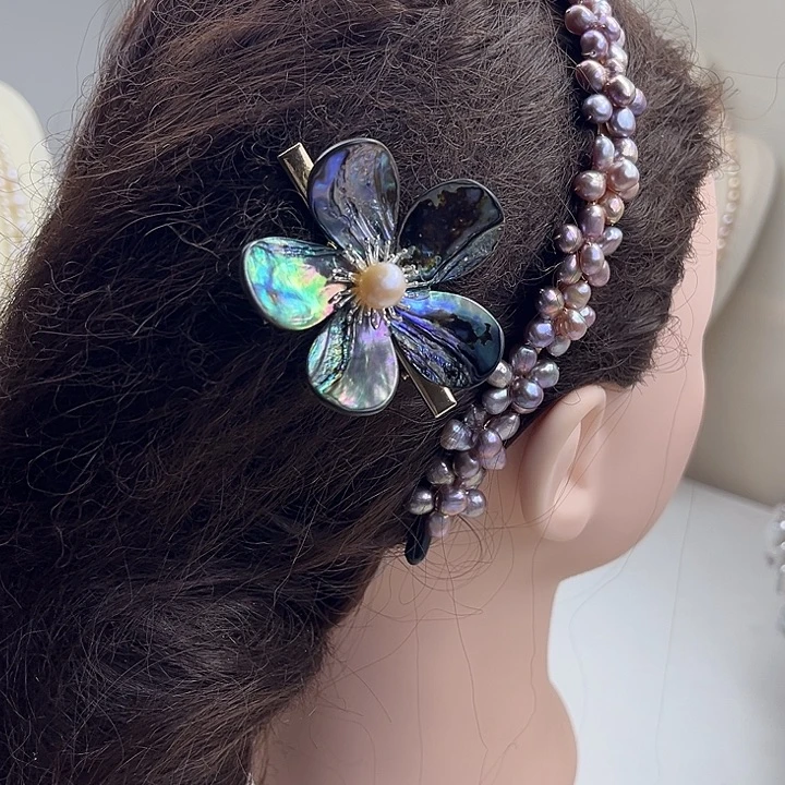 发夹未镶嵌淡水珍珠