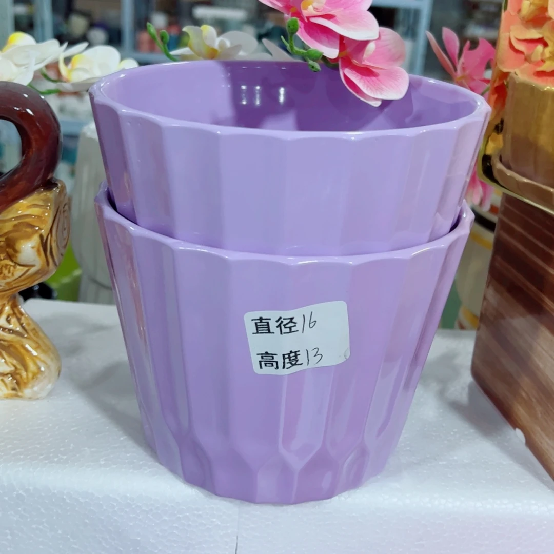 有孔，陶瓷花盆满10米包邮发货