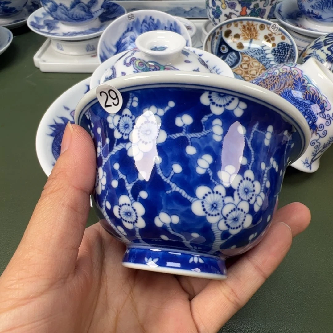 陶瓷景德镇纯手工纯手绘茶具木木29