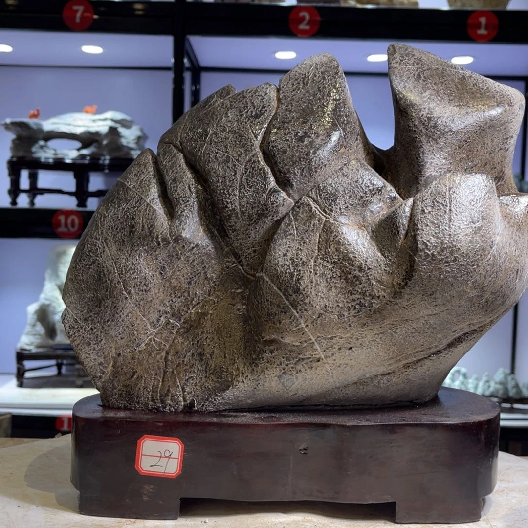 硅***里石材灵璧奇石文化