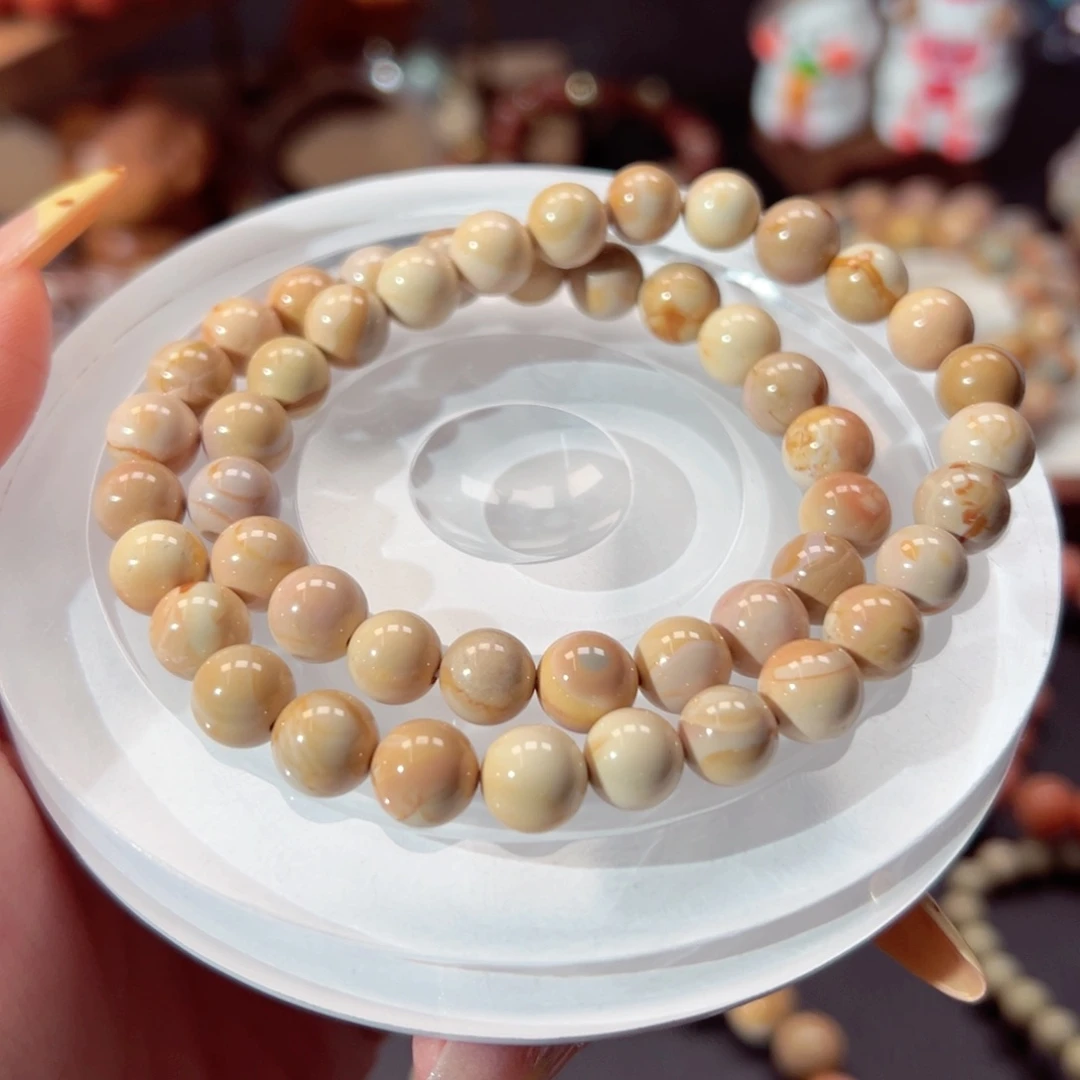 甜***子石英质玉手链未镶嵌114