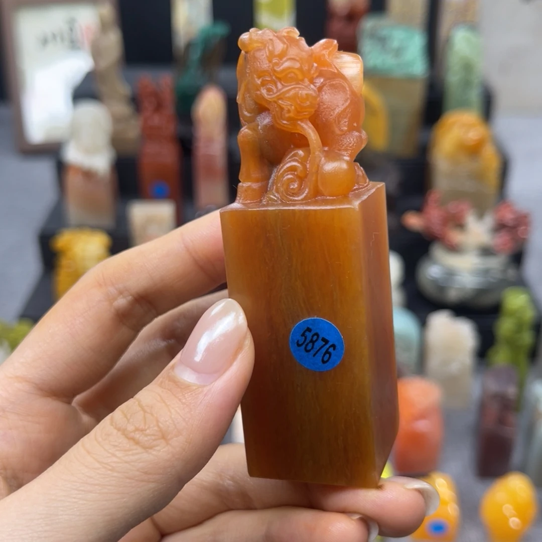 寿山石印石5876。