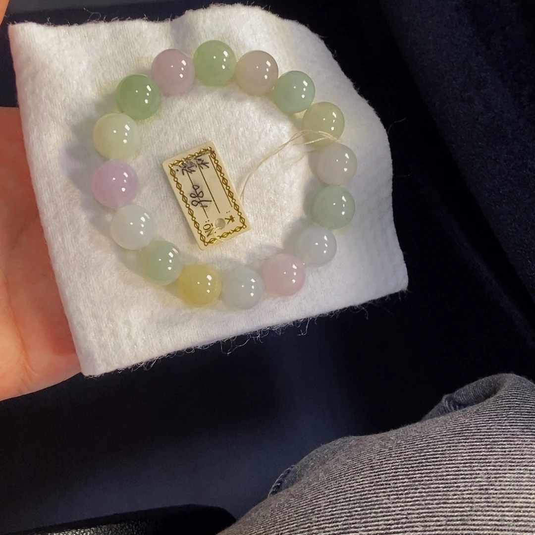 定制翡翠未镶嵌翡翠手串卡12.5