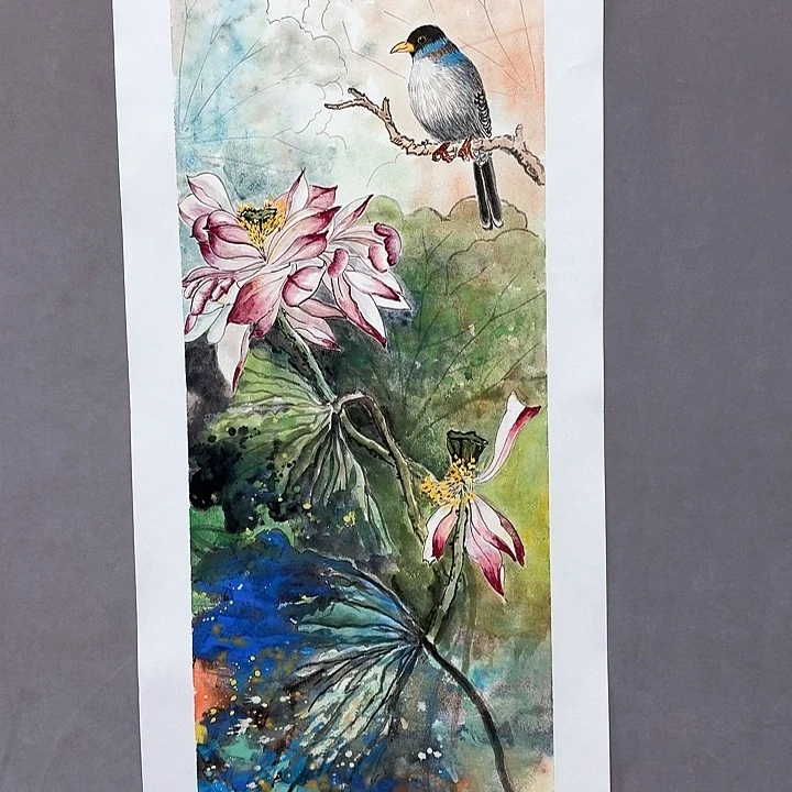 国画亲笔手绘放心去藏