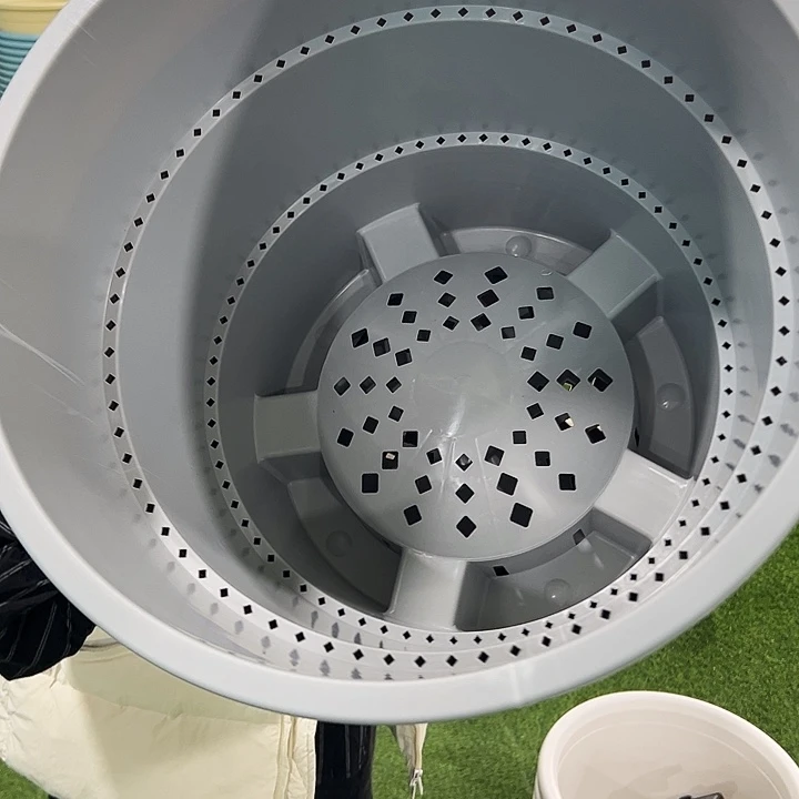 微瑕蓝莓盆口39.4高33灰色无托3只