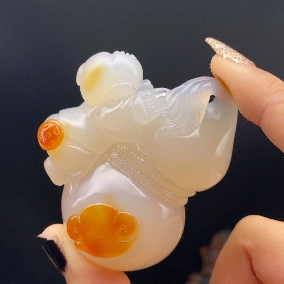 玛瑙/玉髓吊坠(不含链)未镶嵌