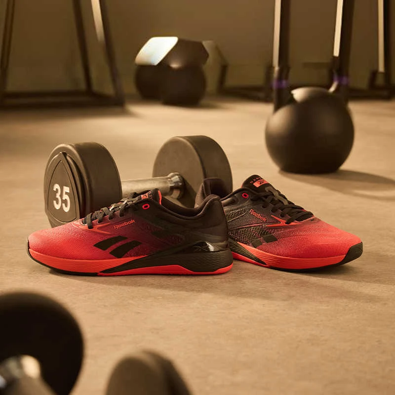 Reebok锐步官方25新款红色男女运动休闲健身舒适NANOX5综合训练鞋