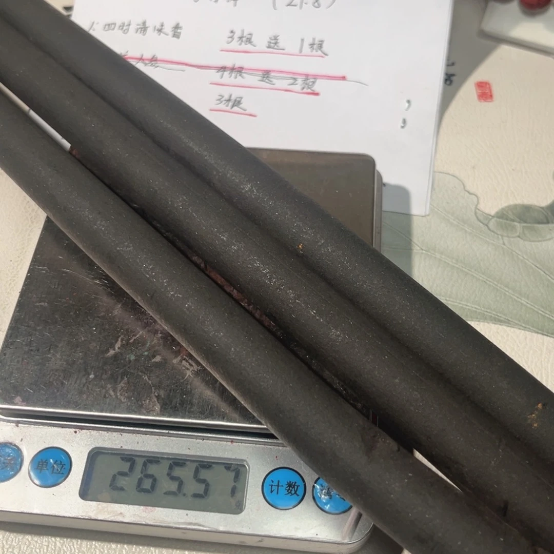 泥塑黑龙涎合香香棒3根