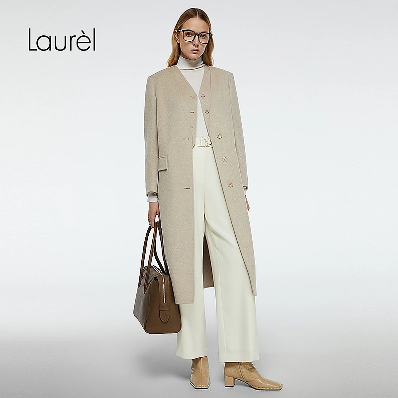 Laurel劳芮25秋新款长款大衣LWD364D01400