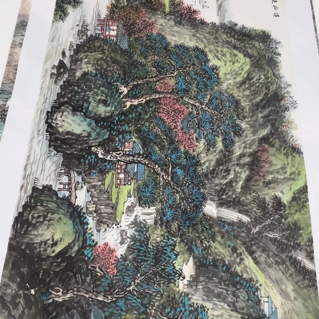 国画绘画作品多次