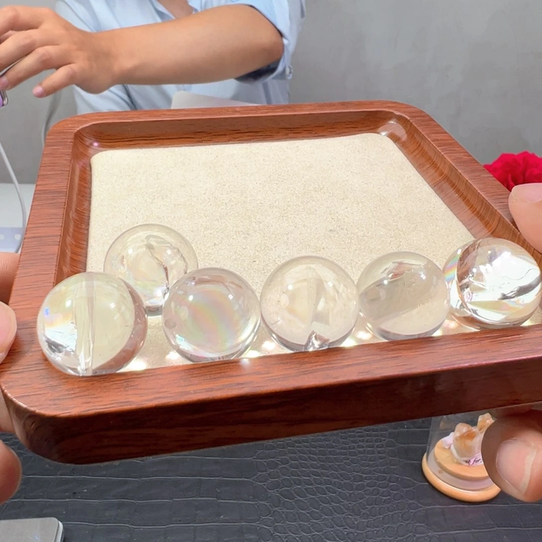 水晶手链未镶嵌天然白水晶球21mm多样性发一