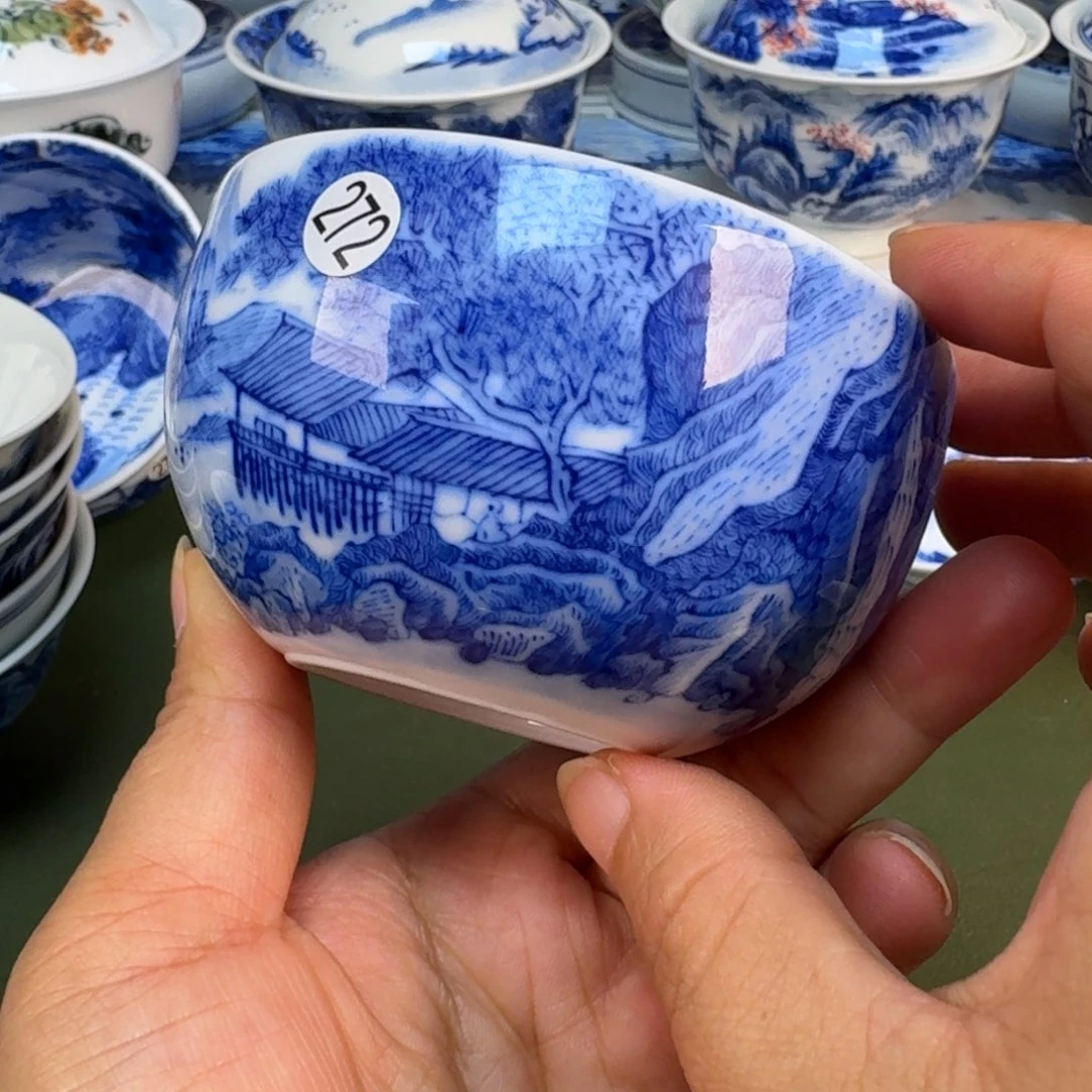景德镇纯手绘茶具圆圆272
