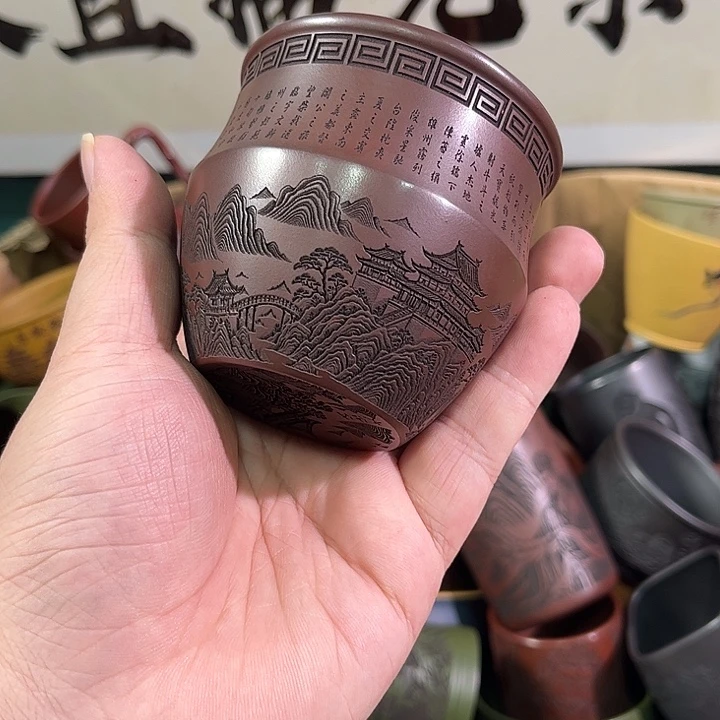 茶杯紫砂全手工紫砂主人杯