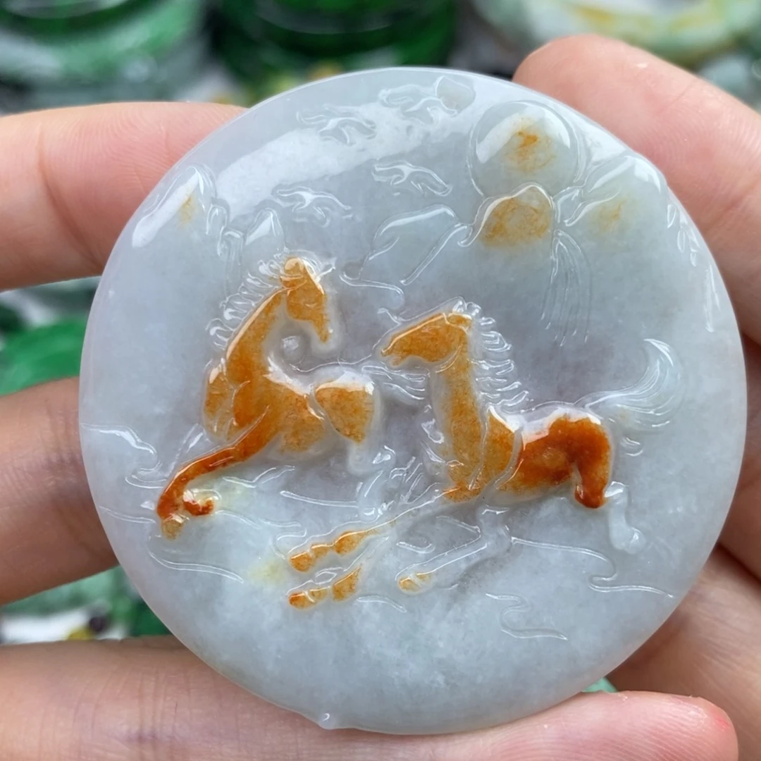 颈饰未镶嵌翡翠吊坠