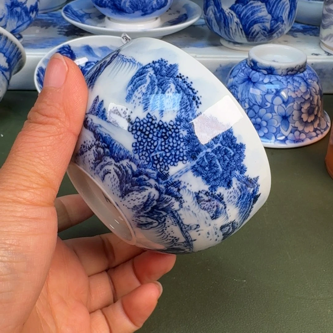 瓷景德镇纯手绘茶具圆圆275