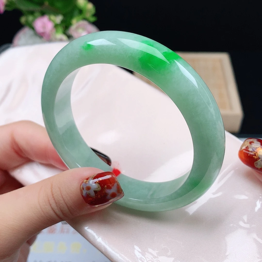 翡翠未镶嵌手镯1411