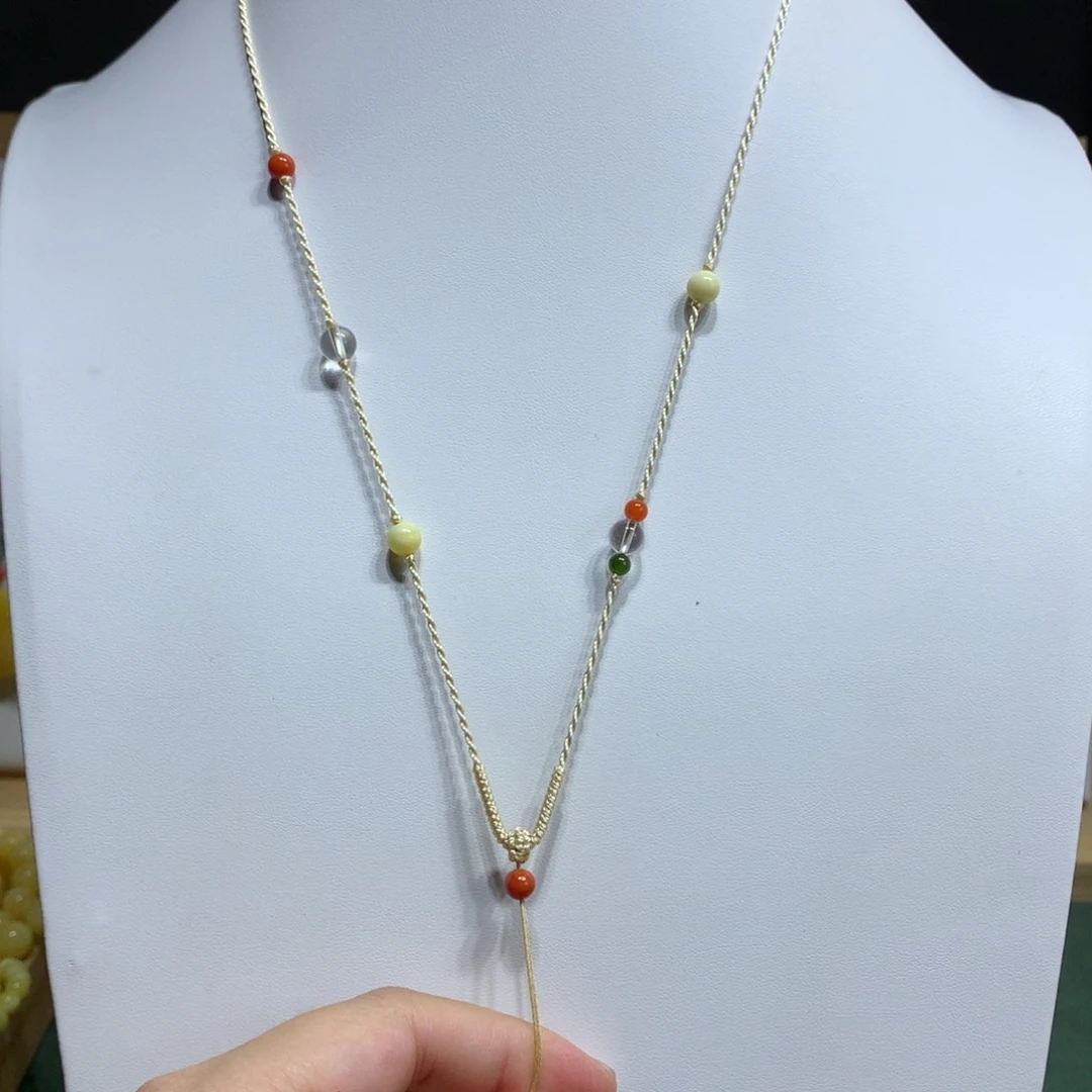 未镶嵌颈饰蜜蜡特价挂绳