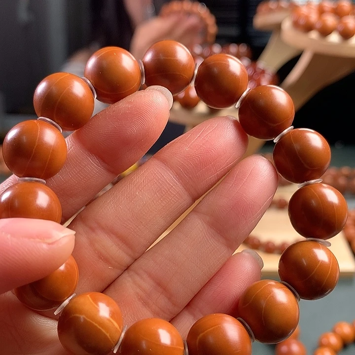 橄榄核手串1.4水晶核