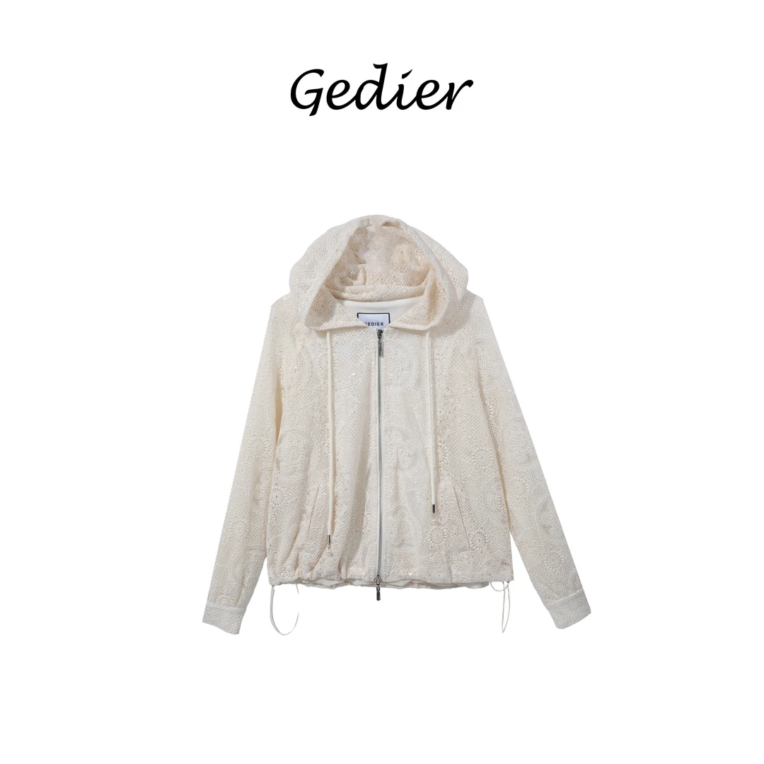 【歌蒂尔Gedier】2025春款欧若风女士长袖连帽外套 WG510192Y