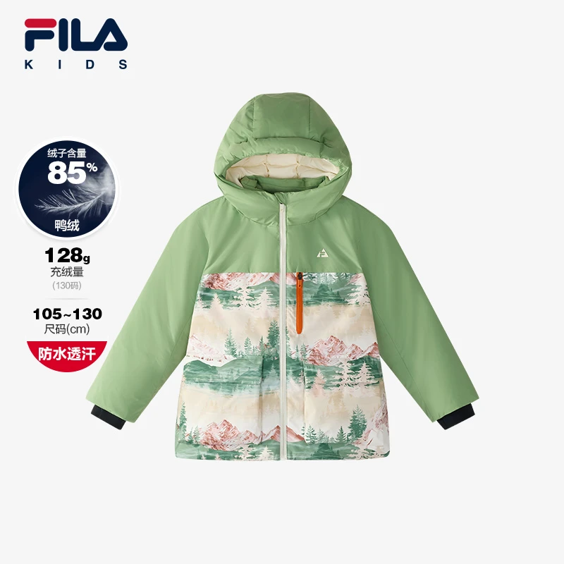 【斐乐儿童】2025冬季新款小童时尚保暖户外中长款羽绒服K11G443906