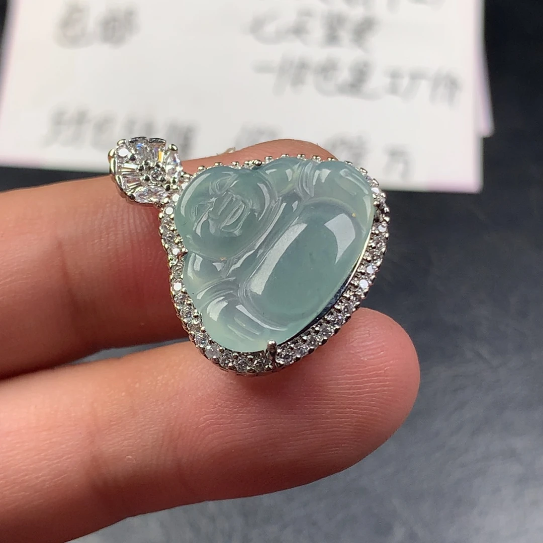 颈饰未镶嵌翡翠佛公