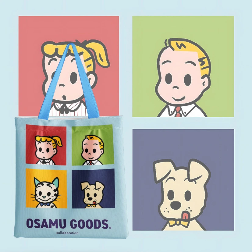 原田治osamu日系卡通可爱单肩包学生大容量手提袋帆布袋休闲LL